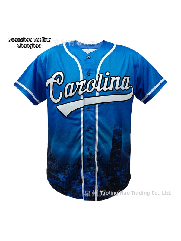 Baseballová bunda s krátkymi rukávmi, otvorená vpredu, 100% polyester, unisex