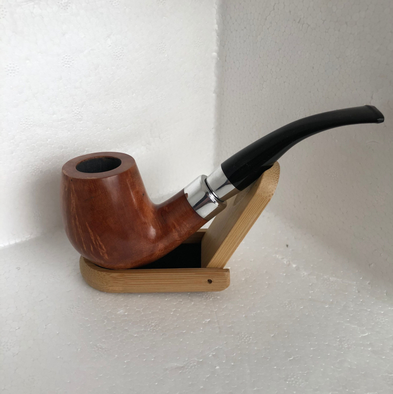 Pipa od Heatherwood s dvostruko metalnim ukrasnim prstenom