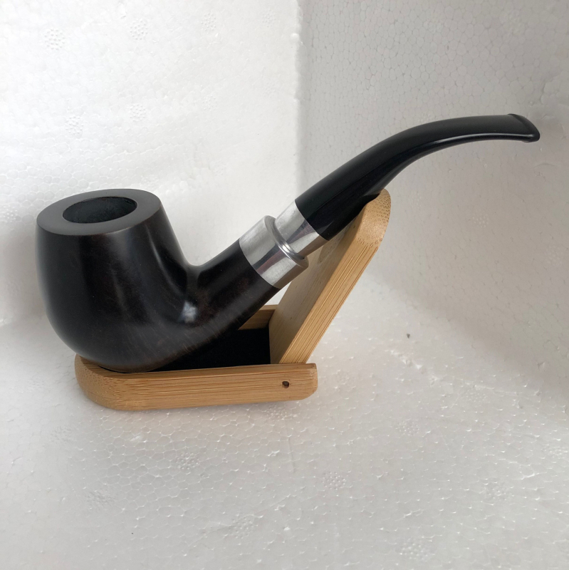 Pipa od Heatherwood s dvostruko metalnim ukrasnim prstenom
