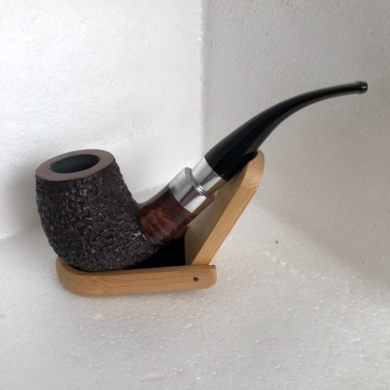 Pipa od Heatherwood s dvostruko metalnim ukrasnim prstenom