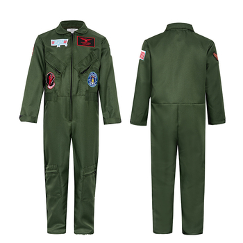 Cosplay pilotski set za unisex, poliester, ljeto 2025, za osobe mlađe od 17 godina — scenski kostim za igru uloga