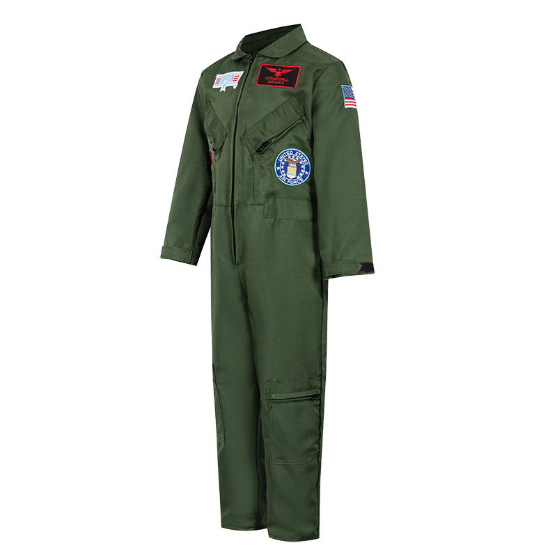 Cosplay pilotski set za unisex, poliester, ljeto 2025, za osobe mlađe od 17 godina — scenski kostim za igru uloga