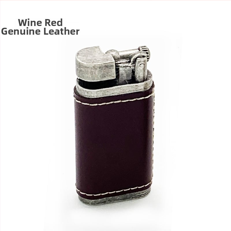 SK60 kožna futrola za zapaljač, višefunkcijski zapaljivač za cigarete i lulu, nagnuti plamen, refillable butan, metalno kućište, s logotipom