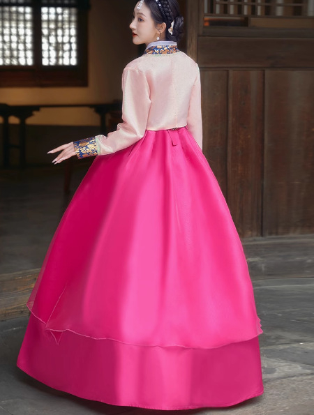 Hanbok kostim set za ženski folklorni ples, poliester materijal, jesen 2023