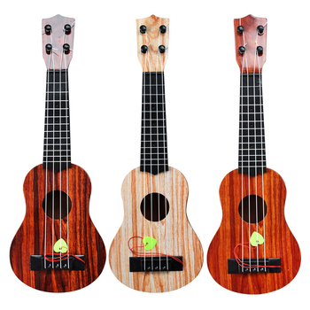 Dječja ukulele – mini četverostruna plastična igračka, marka UNE LUCIOLE, pogodna za uzrast 7–14 godina