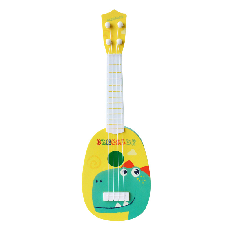 Dječja ukulele – mini četverostruna plastična igračka, marka UNE LUCIOLE, pogodna za uzrast 7–14 godina