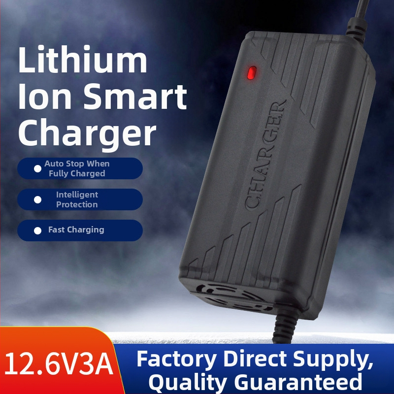 12V Li-ion punjač za balansiranje vozila – pametni punjač, izlazi 12.6V/14.6V/16.8V, struja punjenja 2–10A, ulaz 110–240V AC