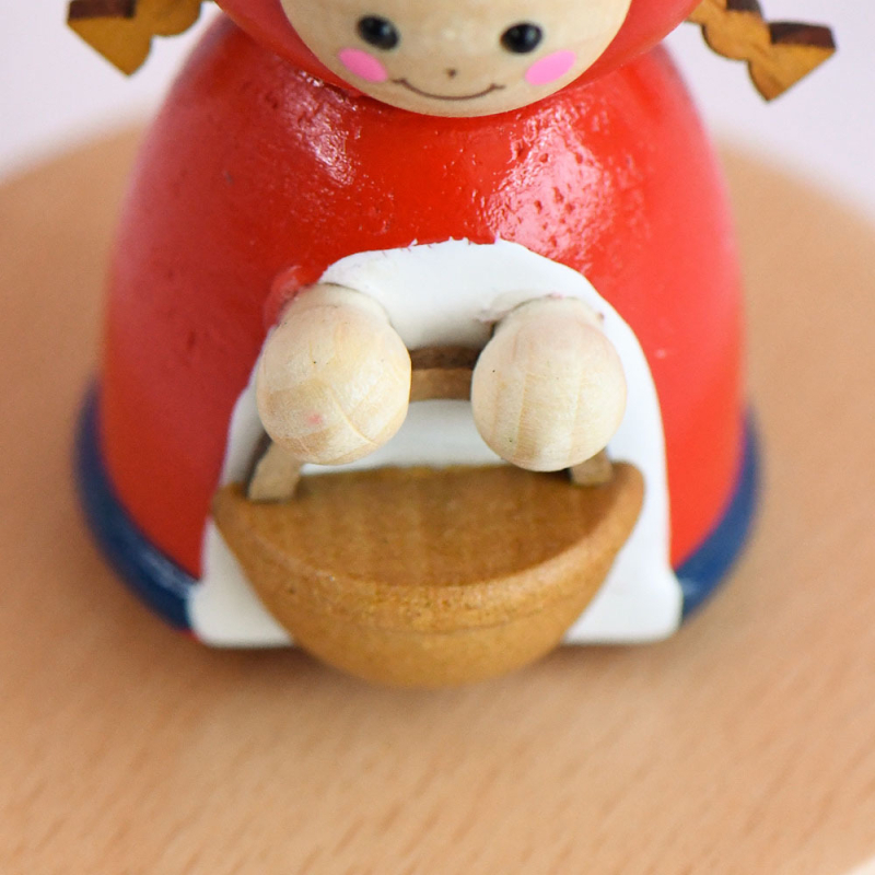  Bükkfa zenélő doboz, mini majom panda figura, kézzel készített, modern minimalist dizájn, logónyomtatás elérhető, ideális ajándék gyerekeknek