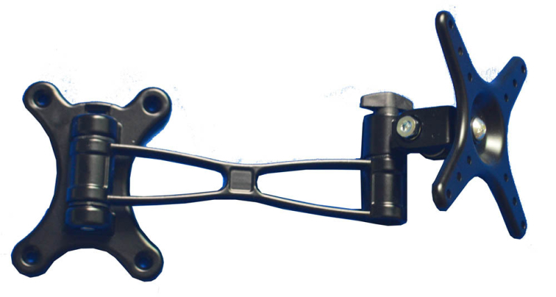 Suport de perete pentru monitor, din aliaj de aluminiu, rotativ și telescopic, cu trei brațe, capacitate 5-10 kg