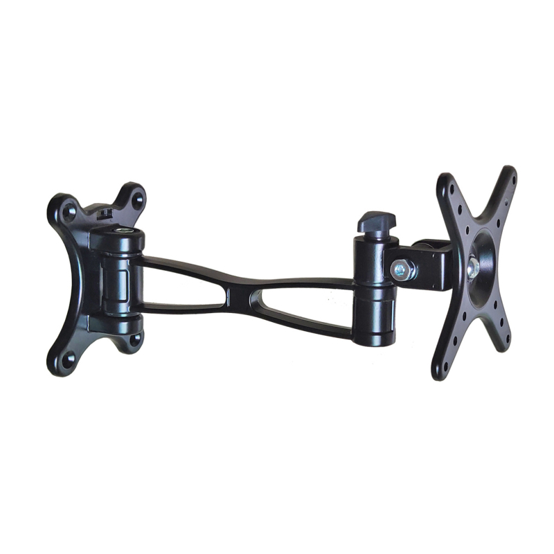 Suport de perete pentru monitor, din aliaj de aluminiu, rotativ și telescopic, cu trei brațe, capacitate 5-10 kg