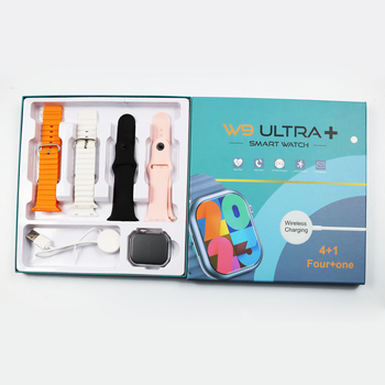 W9 pametni sat set 4+1 s dodatnim kaiševima, Bluetooth pozivi, sportski pedometar, praćenje sna, mjerenje zasićenja krvi kisikom – Android kompatibilan