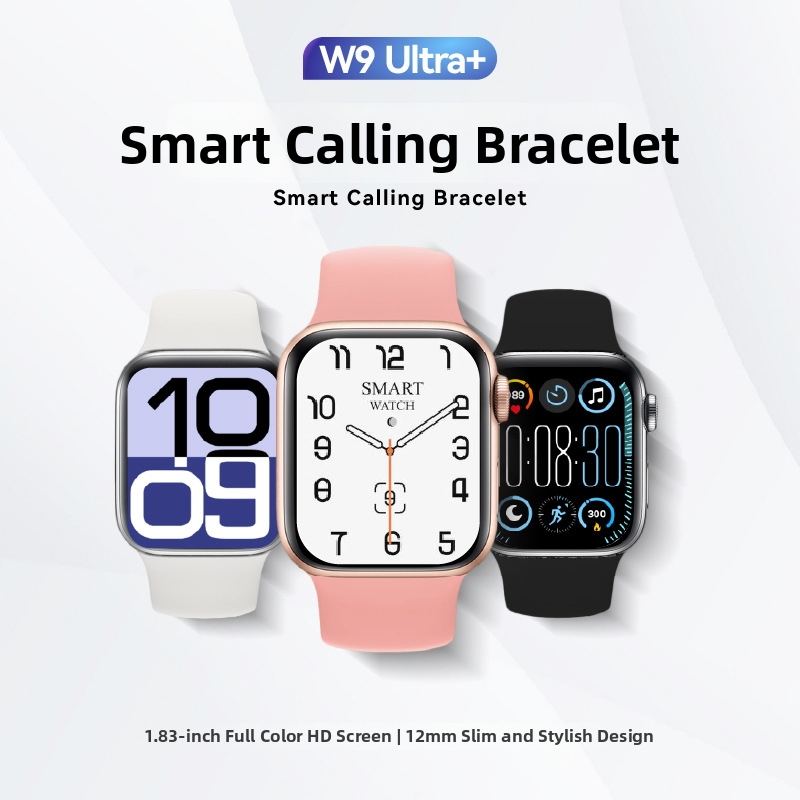 W9 pametni sat set 4+1 s dodatnim kaiševima, Bluetooth pozivi, sportski pedometar, praćenje sna, mjerenje zasićenja krvi kisikom – Android kompatibilan