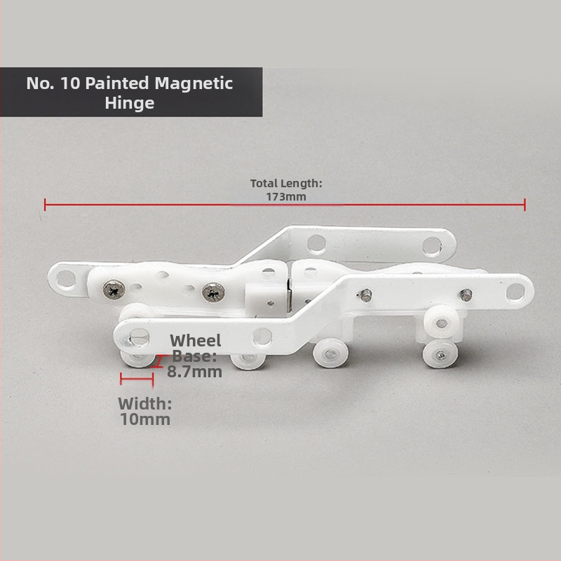 Magnetická koliesko k závesovej koľajnici z nehrdzavejúcej ocele, vhodná pre rovné aj zakrivené koľajnice, moderný minimalistický dizajn