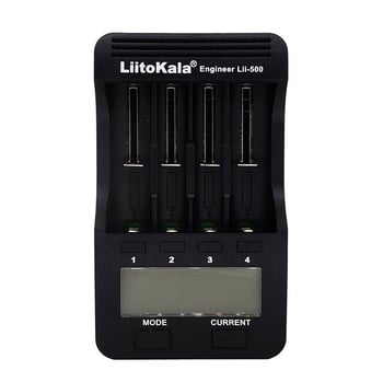 Liitokala Lii-500 četveroslotni punjač baterija s mjerenjem kapaciteta za 18650/26650