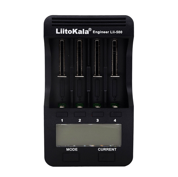 Liitokala Lii-500 četveroslotni punjač baterija s mjerenjem kapaciteta za 18650/26650