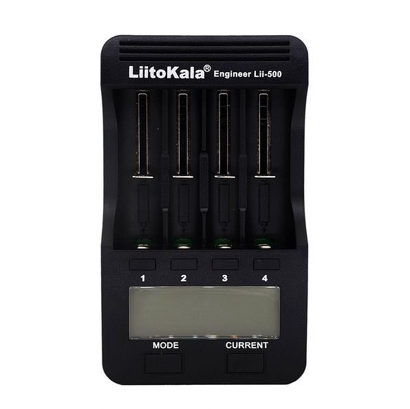 Liitokala Lii-500 četveroslotni punjač baterija s mjerenjem kapaciteta za 18650/26650