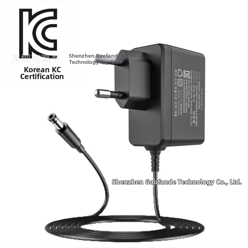 KC certificirani litij-ionski punjač — izlazi: 12.6V1A, 16.8V1A, 4.2V1A, 4.2V2A, 8.4V2A; ulaz AC100-240V