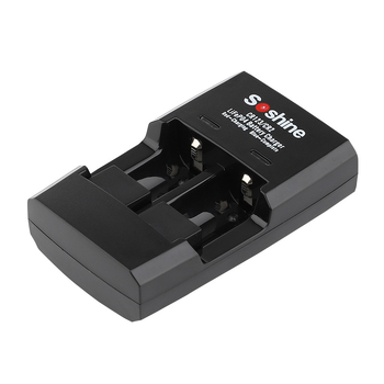 Soshine punjač za željezo-litijske baterije CR123/CR2, 16340/14250, 3.6V, 2x500mA, ulaz 5V, CE