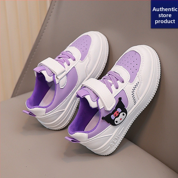 Παιδικά αθλητικά παπούτσια για όλες τις εποχές, PU επάνω μέρος, διαπνέον, αντιολισθητική σόλα από καουτσούκ, μπροστινό δέσιμο με κορδόνια, unisex