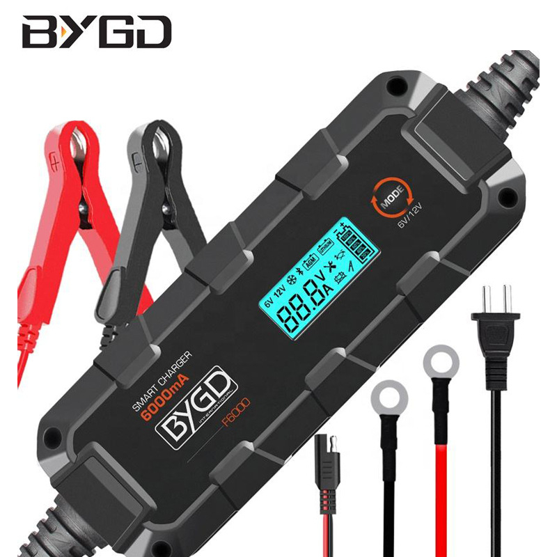BYGD F6000 punjač baterije za automobil, ulaz 110V, izlaz 6V/12V, ETL certificiran
