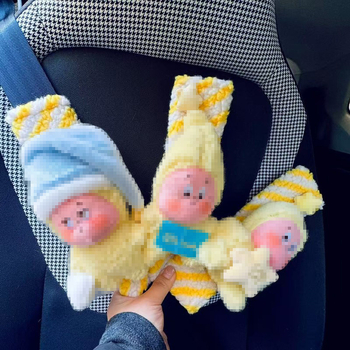 Jastučić za sigurnosni kaiš automobila, mekani unutarnji dekorativni dodatak, otporan na abraziju s ljepilnim dizajnom