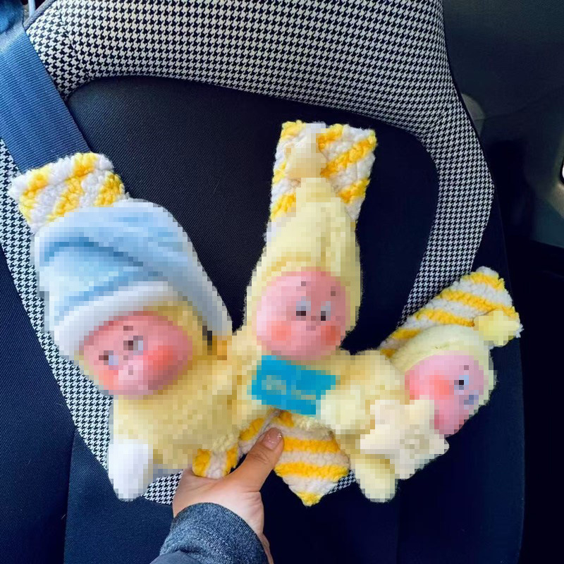 Jastučić za sigurnosni kaiš automobila, mekani unutarnji dekorativni dodatak, otporan na abraziju s ljepilnim dizajnom