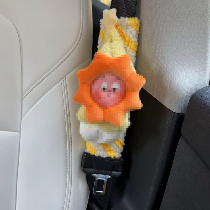 Jastučić za sigurnosni kaiš automobila, mekani unutarnji dekorativni dodatak, otporan na abraziju s ljepilnim dizajnom