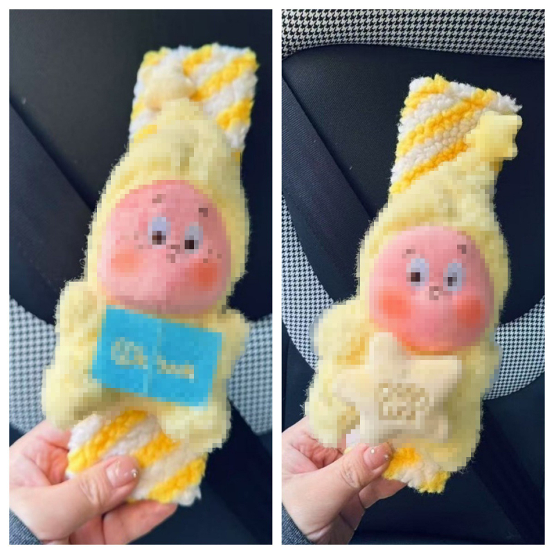 Jastučić za sigurnosni kaiš automobila, mekani unutarnji dekorativni dodatak, otporan na abraziju s ljepilnim dizajnom