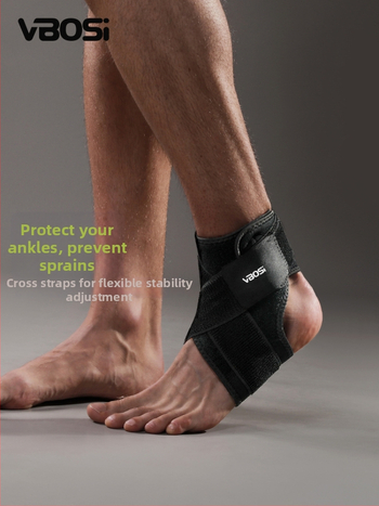 VBOSI глезенна ортеза за спортове, дишаща защита, полиестерни влакна, подходяща за баскетбол, колоездене и бягане