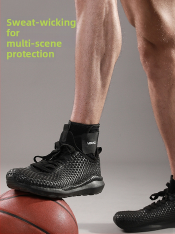 VBOSI глезенна ортеза за спортове, дишаща защита, полиестерни влакна, подходяща за баскетбол, колоездене и бягане