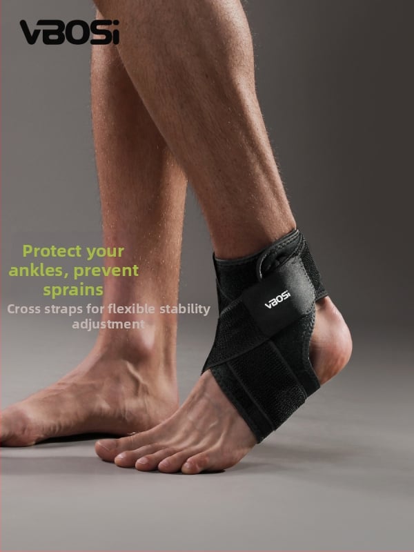 VBOSI глезенна ортеза за спортове, дишаща защита, полиестерни влакна, подходяща за баскетбол, колоездене и бягане