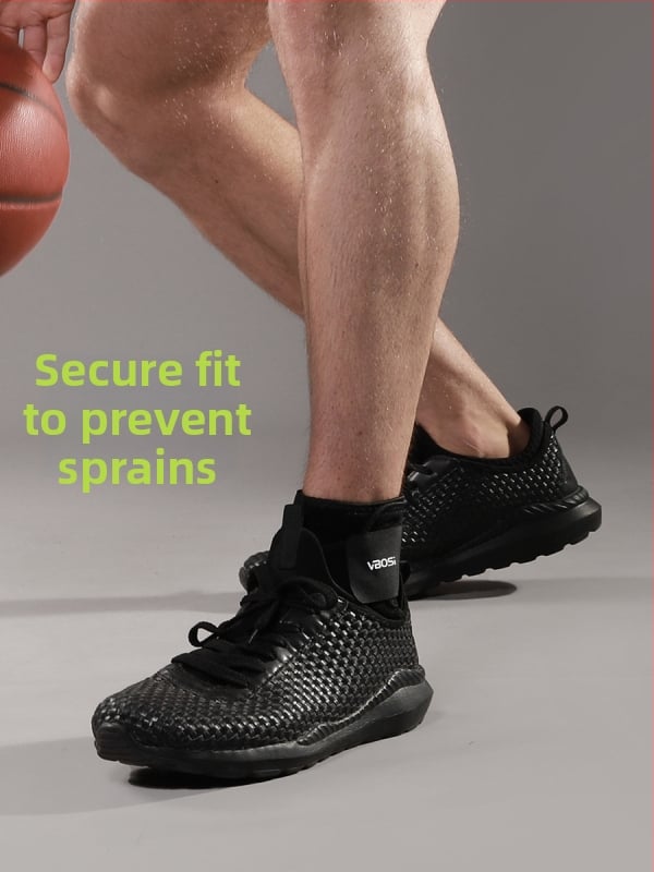 VBOSI глезенна ортеза за спортове, дишаща защита, полиестерни влакна, подходяща за баскетбол, колоездене и бягане