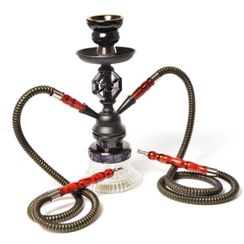 Hookah készlet dupla üvegcsővel, Cesar 019-mz729, szélálló, modern minimalist stílus