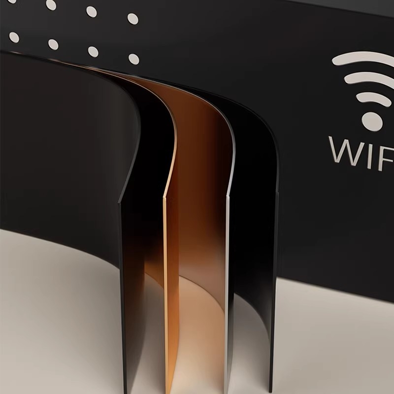 WiFi Router tároló doboz kábelkezeléssel — falra szerelt, fém, 1 réteg
