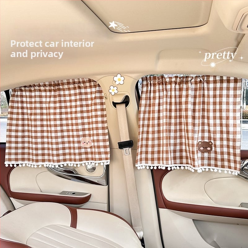 Feather Κουρτίνα ηλιοπροστασίας αυτοκινήτου για παιδιά – Βαμβάκι, Διαφανής τύπος, Κρεμαστή, Συμβατό με όλα τα μοντέλα, Διαθέσιμη προσαρμογή