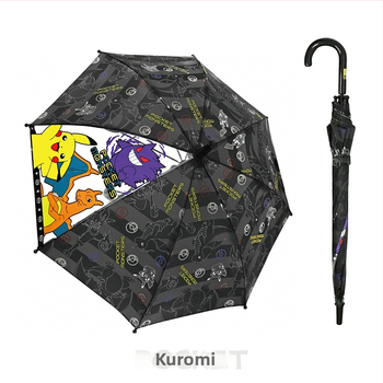 Παιδική αυτόματη ομπρέλα με μακρύ χερούλι, καρτούν στυλ, 12 ράβδοι από ίνες γυαλιού, ιαπωνικού στυλ