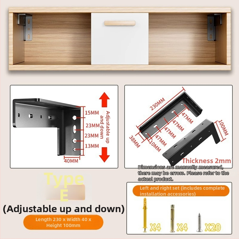 Βάση τοίχου για ράφι – τρίγωνος σκελετός από ανοξείδωτο ατσάλι, μοντέλο DSGXFJM, σύγχρονο μινιμαλιστικό στυλ, μάρκα Shouli