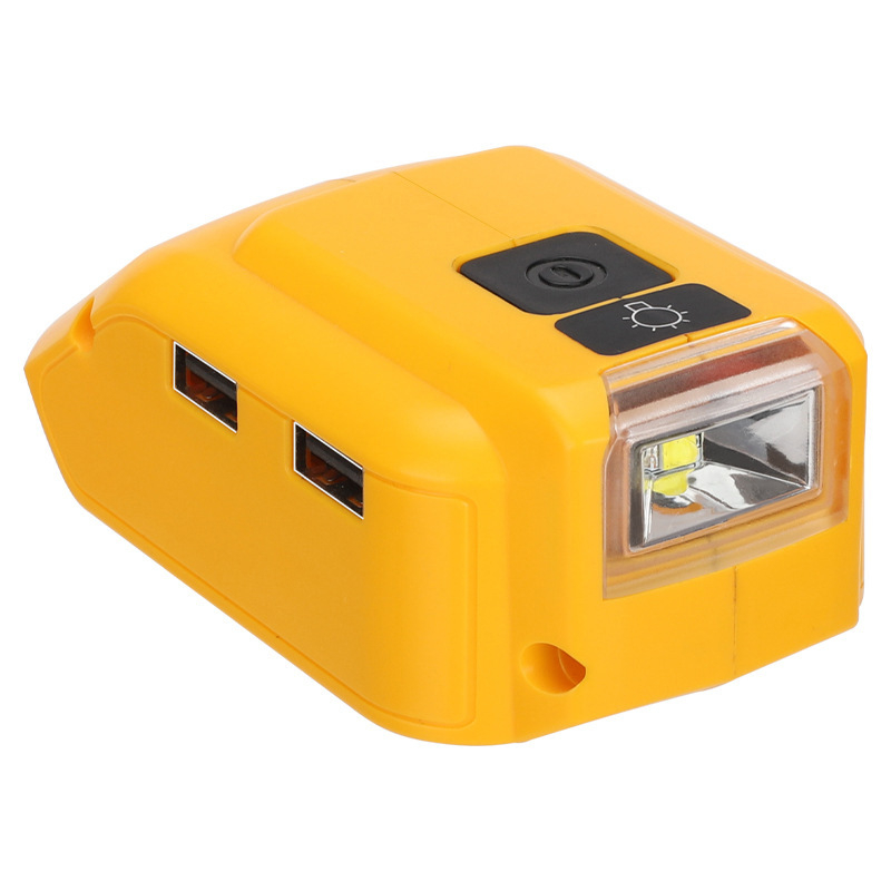 Quanta DW serija USB adapter za DeWalt 14.4–18V Li‑ion bateriju – DCB090, ulaz 5V 2.1A, izlaz 5V 2.1A