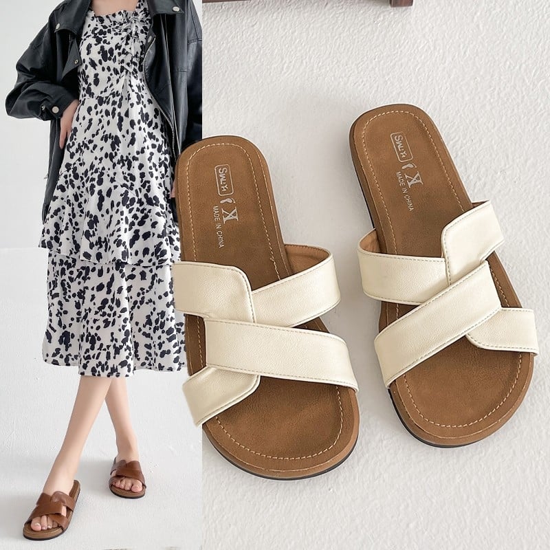 Ženske slip-on sandale za plažu – PU gornji dio, PU đon, brzo sušenje, prozračnost