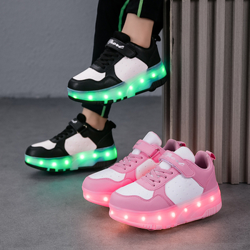 Heelys tenisice s dvostrukim kotačem, PU kotači, unisex, svjetleći kotači