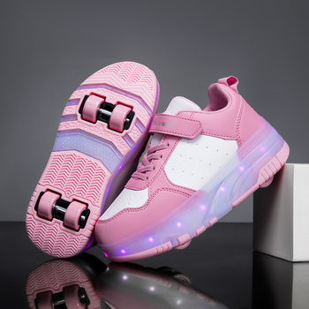 Heelys tenisice s dvostrukim kotačem, PU kotači, unisex, svjetleći kotači