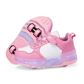 Heelys tenisice s dvostrukim kotačem, PU kotači, unisex, svjetleći kotači