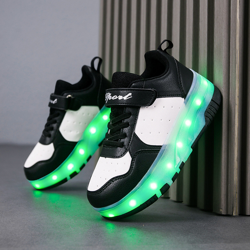Heelys tenisice s dvostrukim kotačem, PU kotači, unisex, svjetleći kotači
