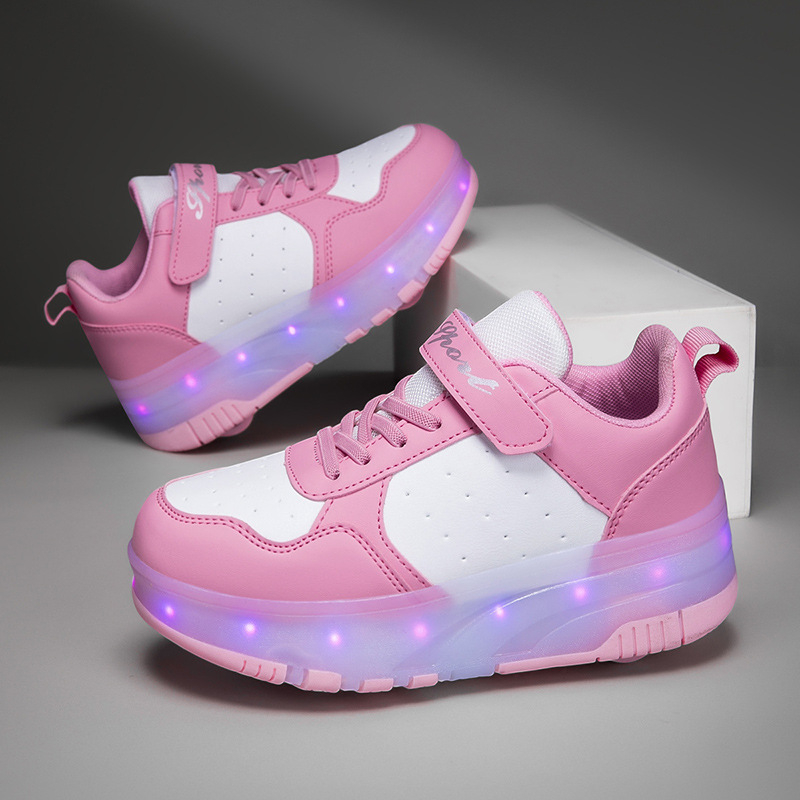 Heelys tenisice s dvostrukim kotačem, PU kotači, unisex, svjetleći kotači