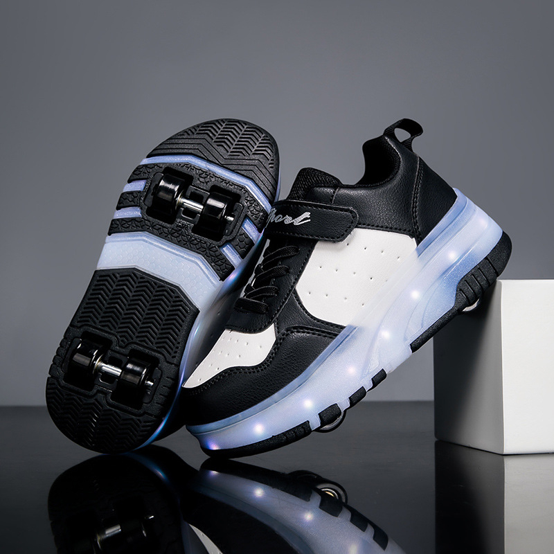 Heelys tenisice s dvostrukim kotačem, PU kotači, unisex, svjetleći kotači