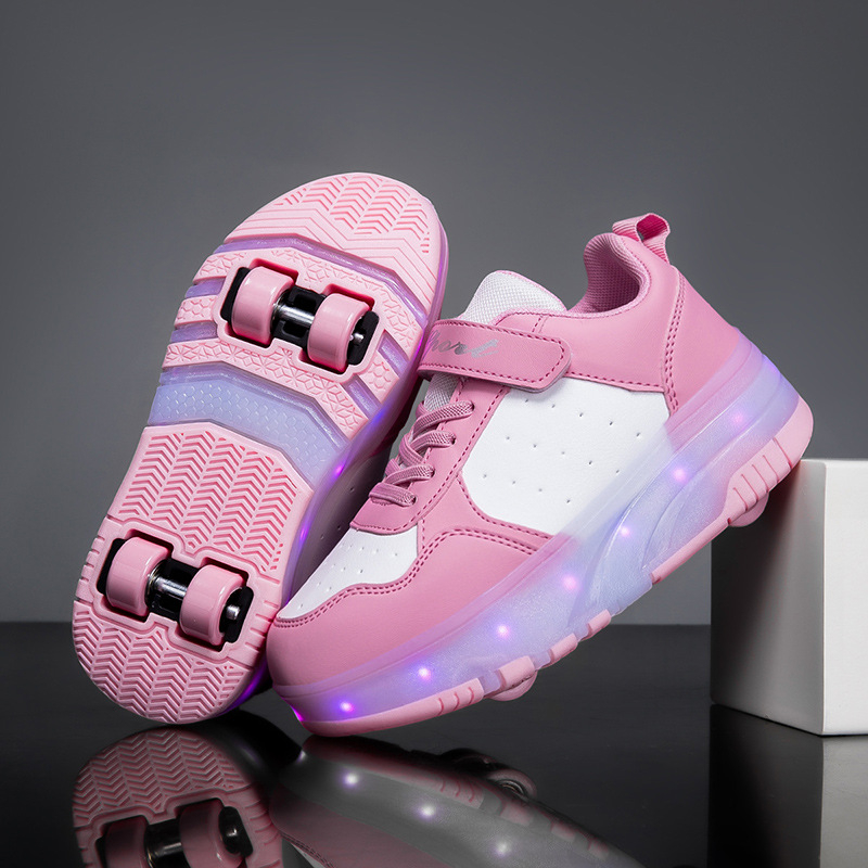 Heelys tenisice s dvostrukim kotačem, PU kotači, unisex, svjetleći kotači