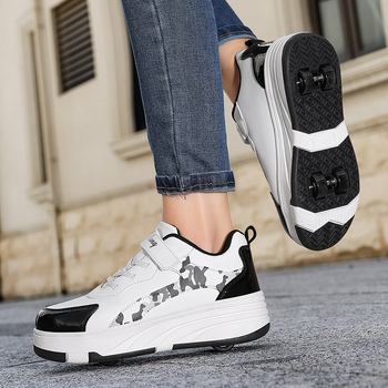 Heelys tenisice s dvostrukim redom kotačića, TPU kotači, pogodne za muškarce, žene i djecu