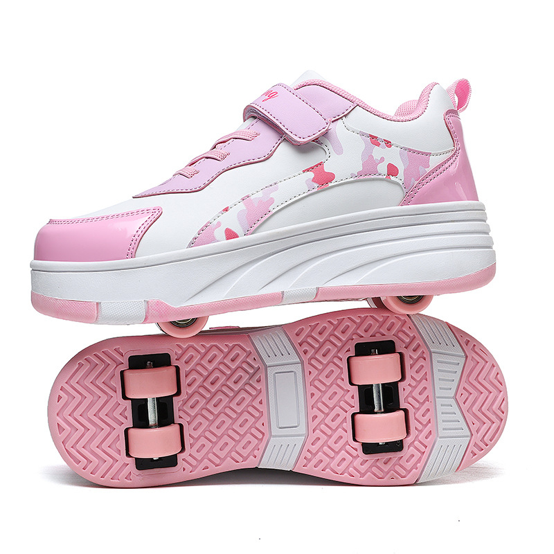 Heelys tenisice s dvostrukim redom kotačića, TPU kotači, pogodne za muškarce, žene i djecu