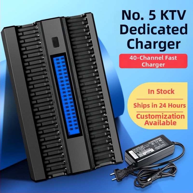 Punjač Ni-MH baterija s 40 slotova, LCD zaslon, inteligentno punjenje AA, ulaz 12V 2A, CCC certifikat