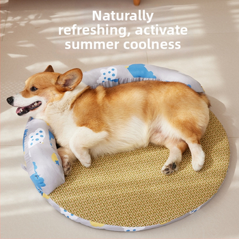 Свалящо се и изпираемо котешко гнездо-легло, четирисезонно охлаждащо, полиестерно влакно